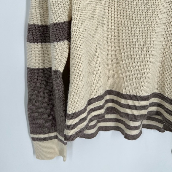 Faherty Throwback V-Neck Waffle Knit Cashmere Blend Sweater In Fenway - Picture 5 of 7